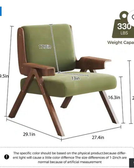 silla moderna verde