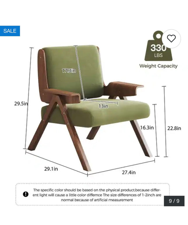 silla moderna verde