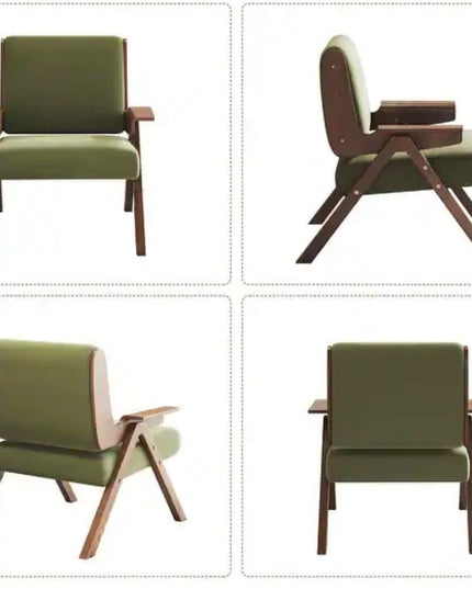 silla moderna verde