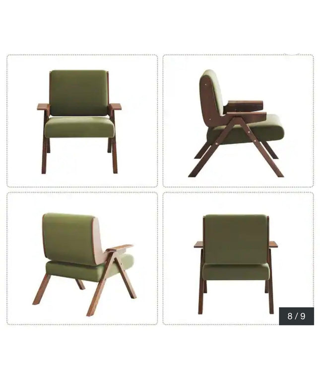silla moderna verde